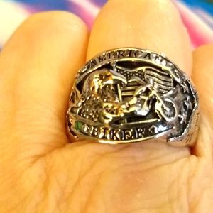 Size 11 Man's "American Biker" Ring